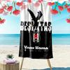Personalisierbares Besiktas JK Logo Print Strandtuch, Großes Weiches Schnelltrocknendes Handtuch für Strand Camping Schwimmen