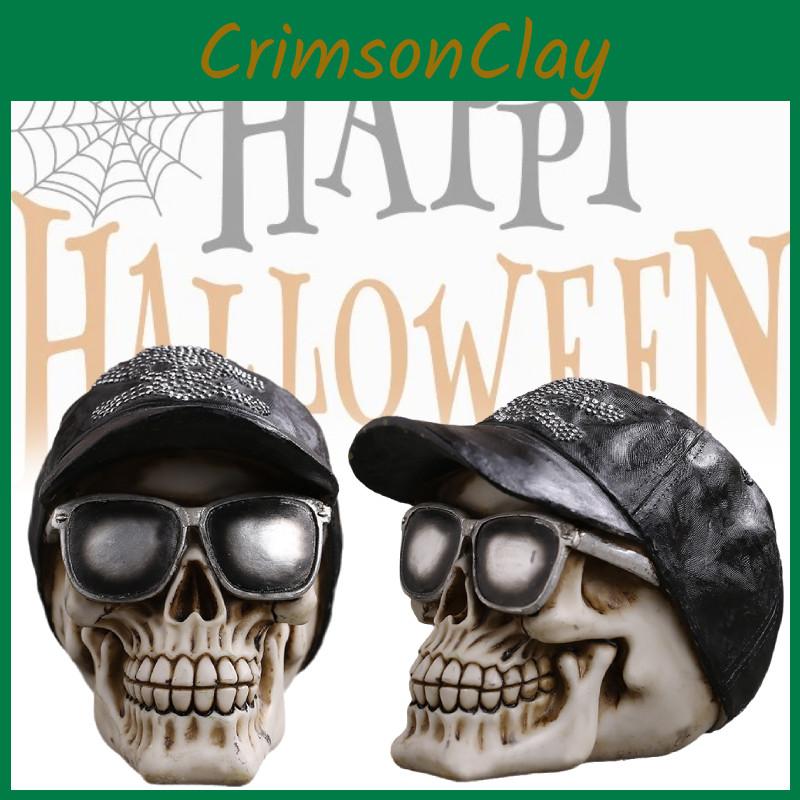 Vintage Scary Skull Decoration Realistic Resin Head Skull Model For Halloween Bar Display