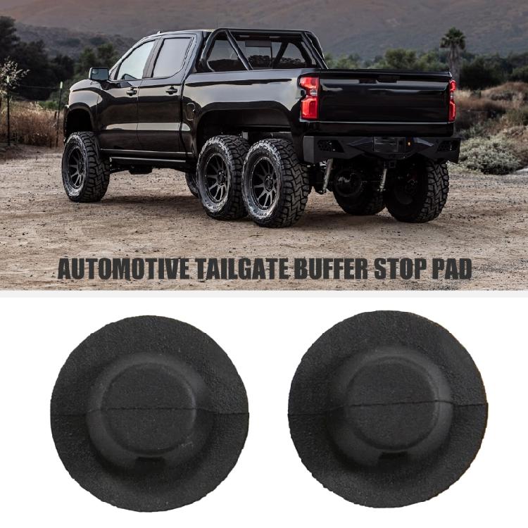 Tailgate Rubber Stoppers Tailgate Noise Dampening Shock Absorbing Pad 2pcs for Stable Performances & Reduced Vibration