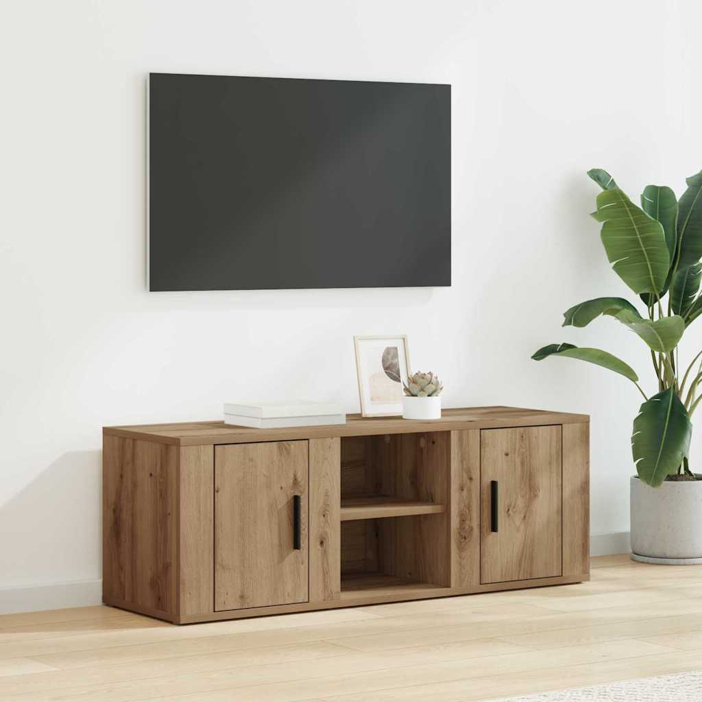 Artisan Oak TV Stand 100 x 31.5 x 35 cm Particleboard