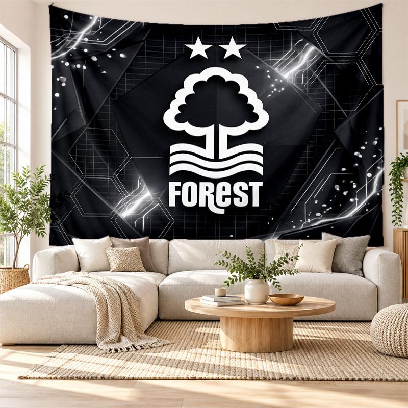 Nottingham Forest Football Wall Tapestry, Soft Fabric Wall Hanging, Decorative Backdrop For Bedroom Home Wall Art