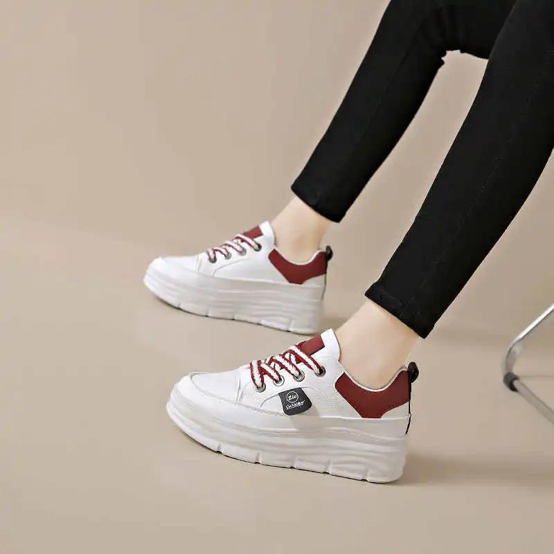 Fashion Spring Fall Brown Women's Boot Boots Sneakers Shoes Women Walking Sneakers Sports Sneackers Of Famous Brands High-level