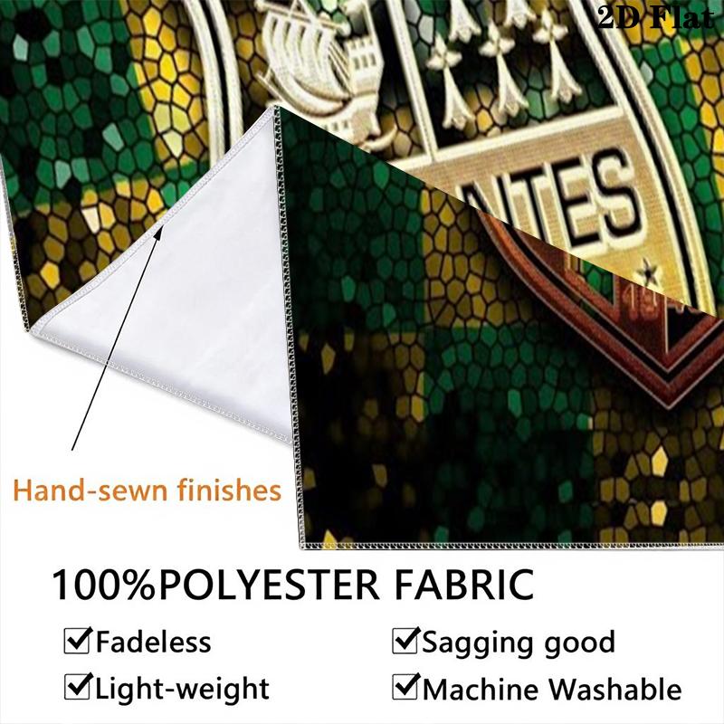 FC Nantes Wall Tapestry Aesthetic Wall Hanging Printed Fabric Blanket Decorative Tapestries for Bedroom Living Room Home Decor