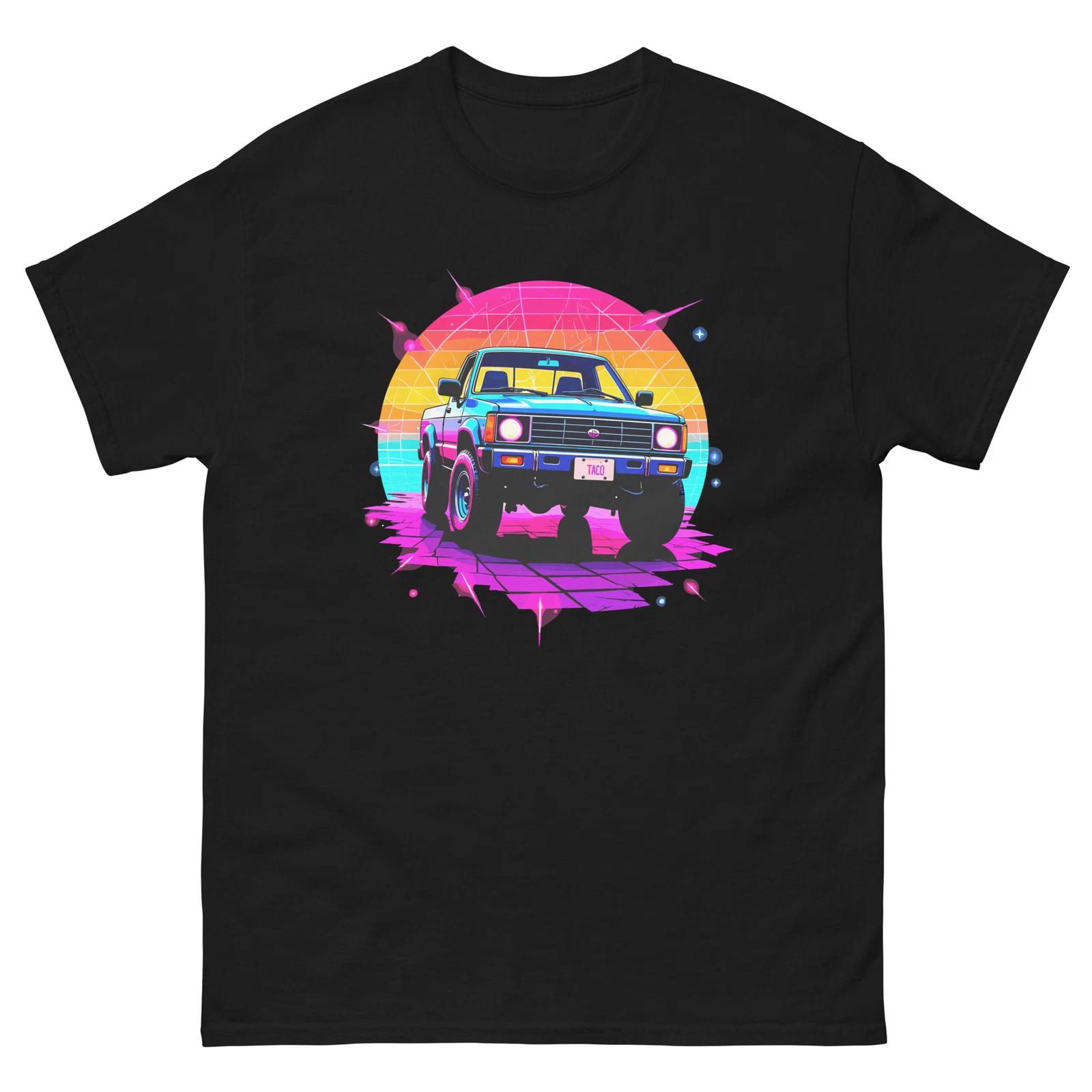 Retro Vintage Style 80s Taco Truck Fun T-Shirt XL