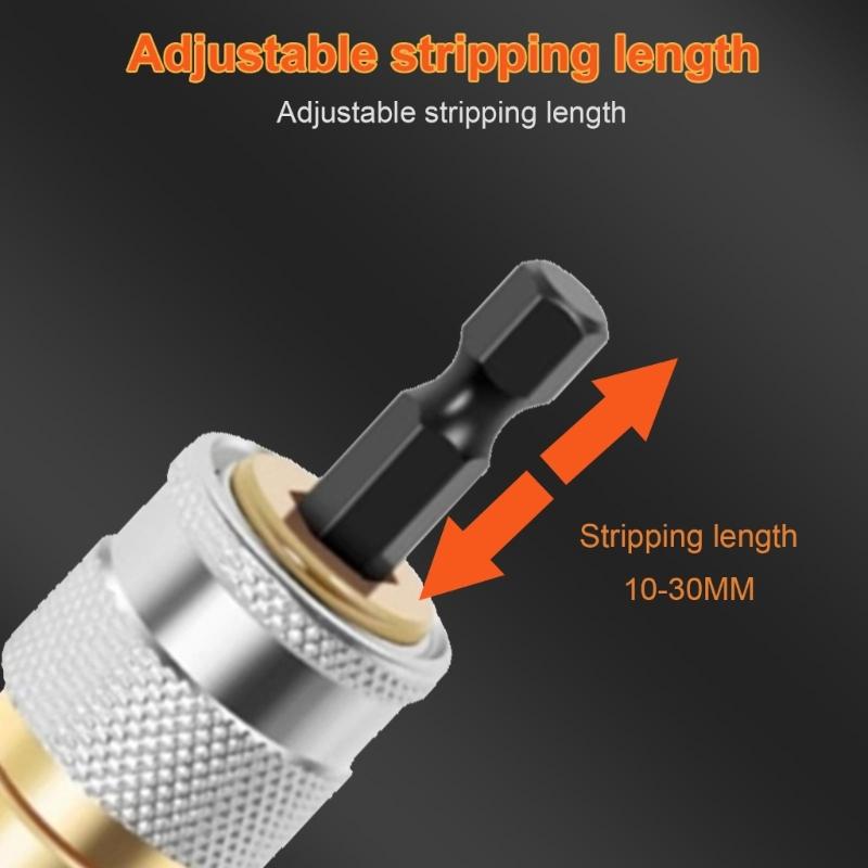Utensile per attorcigliare fili, spelafili, utensile per attorcigliare giunzioni di fili, codoli da 6,35 mm, attorcigliatura fili per varie applicazioni