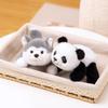 Table Ornament Raccoon Bear Plush Pig Panda Stuffed Animal Doll Plush Lying Animal  Christmas Gift