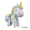 3D Stehender Einhorn Folienballon Junge Mädchen Geburtstagsparty Dekoration Regenbogen Einhorn Party Dekoration Zubehör Kinderspielzeug Geschenke