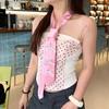 Lace Bow Necktie Heart JK Uniform Necktie Simple Shirt Tie Decoration  Performance