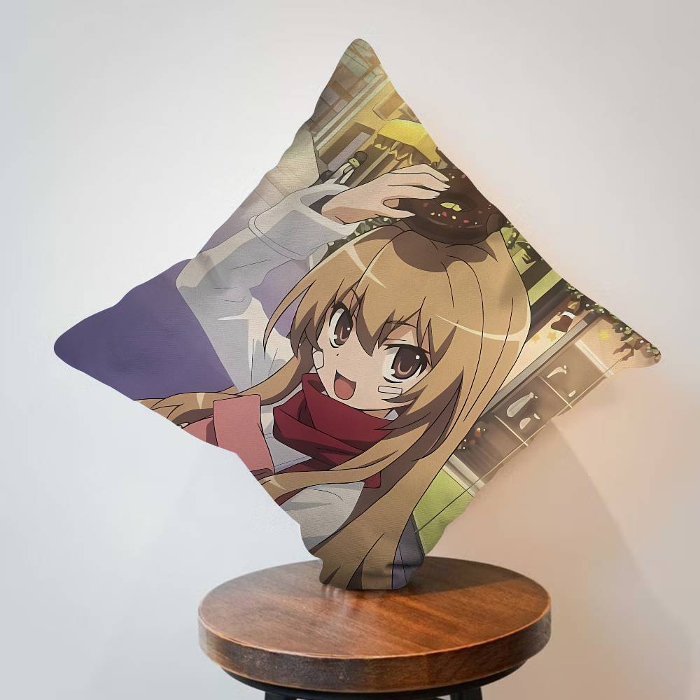 TIGER X DRAGON Toradora Aisaka Taiga cm Cushion Cover Pillow Cover Decor Pillowcase Home Pillowcase for Couch Pillow