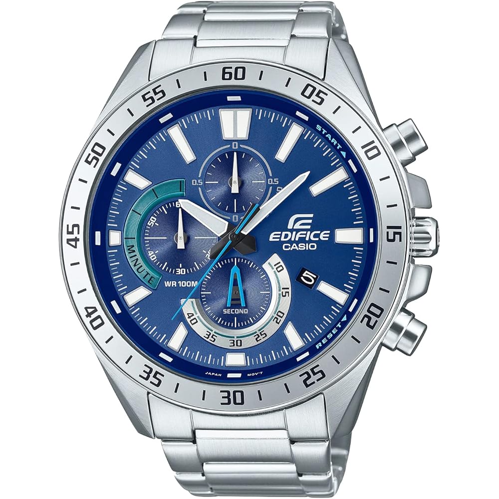 

Casio Edifice Chronograph Men s Watch Blue Dial EFV-620D-2AV Stainless Steel Band