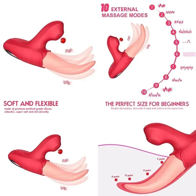 G Point Vibrator Tongue Is For Women Fox Plug Telescopic Dildo Pocket Pussy Sexetoys Couple Big Butt Sex Machine Man Gag Toys
