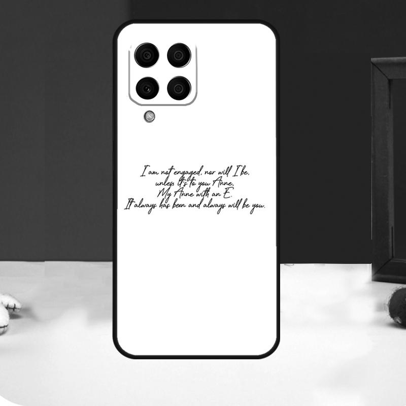 Anne with an E Case For Samsung Galaxy M11 M21 M31 M14 M34 M54 M12 M32 M52 M15 M13 M16 M36 M56 M53 M35 M55