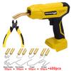 Basic Kit of Cordless Plastic Welding Torch, 400pcs Staples, 3s Fast Heating, DeWalt Compatible (optional Charging Base)