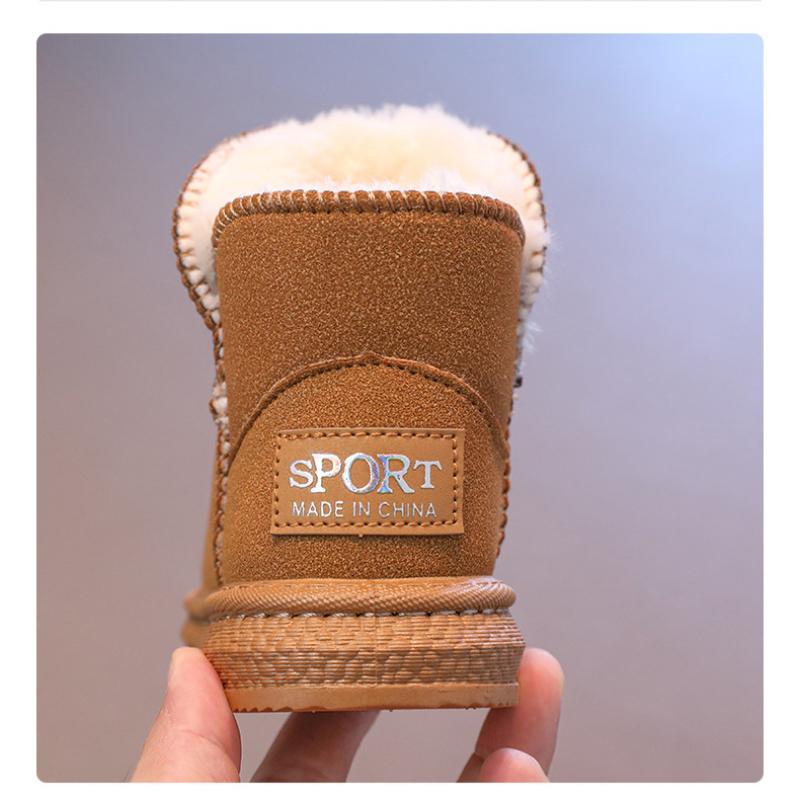 Winter Hot-selling Plush Warm Short Boots for Boys and Girls, Thickened and Comfortable Soft-soled Cotton Boots