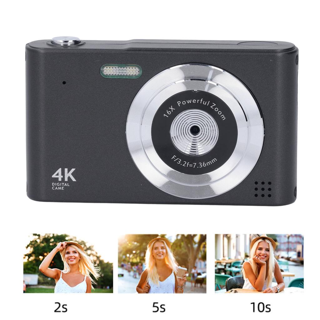 Digital Camera 48MP 1080P 16X Zoom Anti Shake Timed Photography Motion Detection Recording Portable Digital Camera