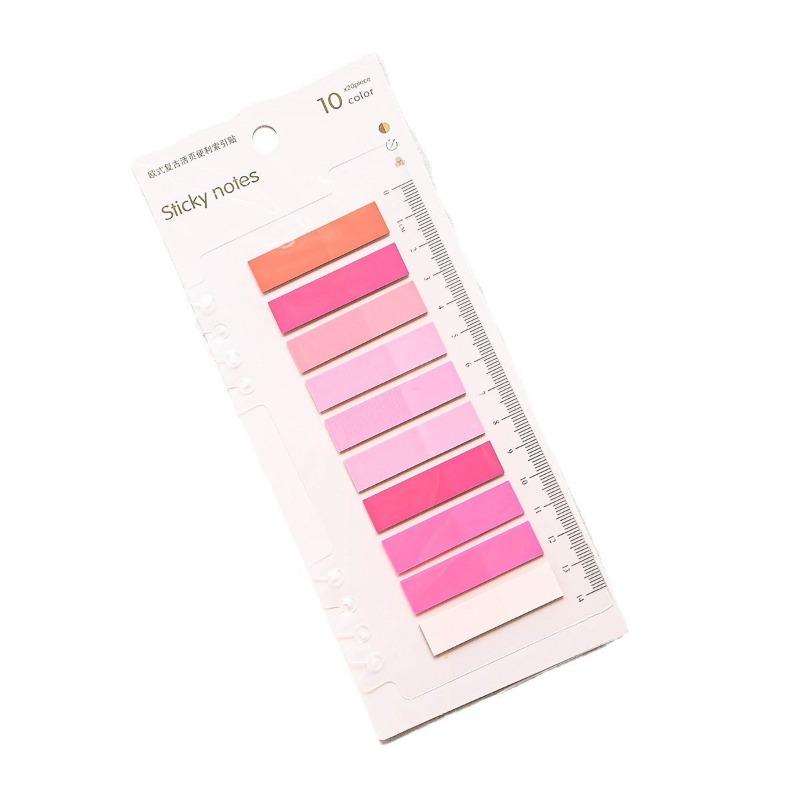 200 listů/sada INS Jednoduchost Přechodová barva Samolepicí poznámkový blok Průhledná záložka Záložka Index Samolepicí poznámkový blok Mini poznámkový blok Studentské potřeby
