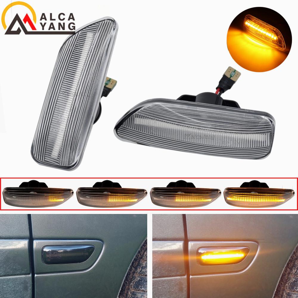 2Pcs Amber LED Side Marker Blinker Turn Signal Light For Volvo XC90 S80 XC70 V70 S60 2001-2009 30722641 3072264