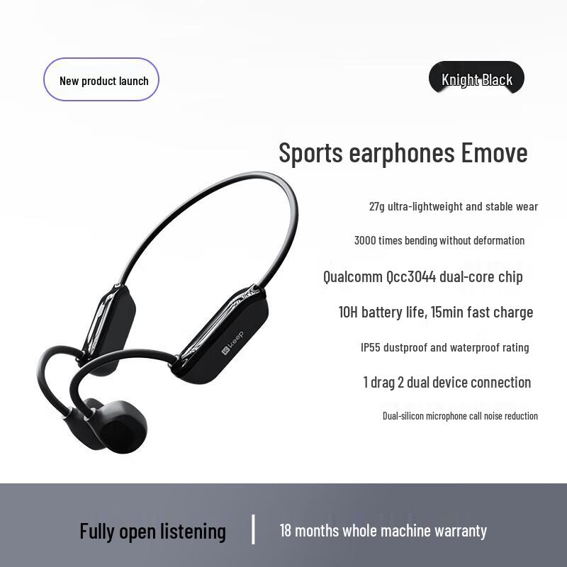 Keep E-Move Bone Conduction Bluetooth Sports Headset