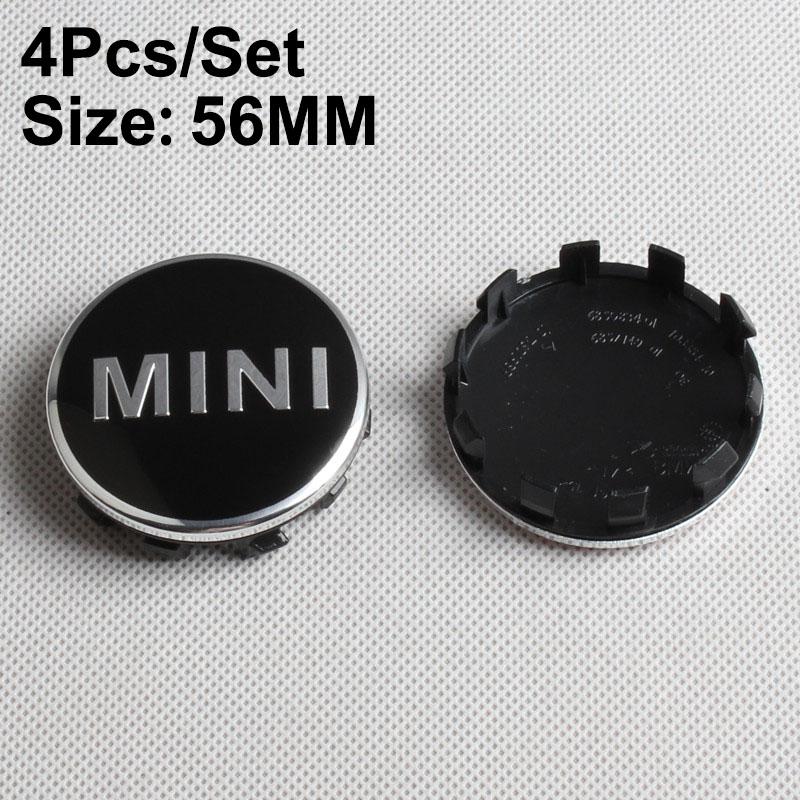 4Pcs 54MM 56MM Car Logo Wheel Center Hub Stickers Accessories For MINI One Cooper JCW Countryman Clubman Cabrio Paceman Coupe