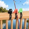Portable Silicone Fishing Rod Holder Quick Release Clip Fishing Pole Storage Rack for Kayak Bridge Fishing Tool Accessories