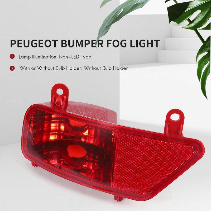P-Premium-Car Rear Bumper Fog Lights Reflective Lights For 3008 2009 2010 2011 2012 2013 2014 2015 5.0 2 R