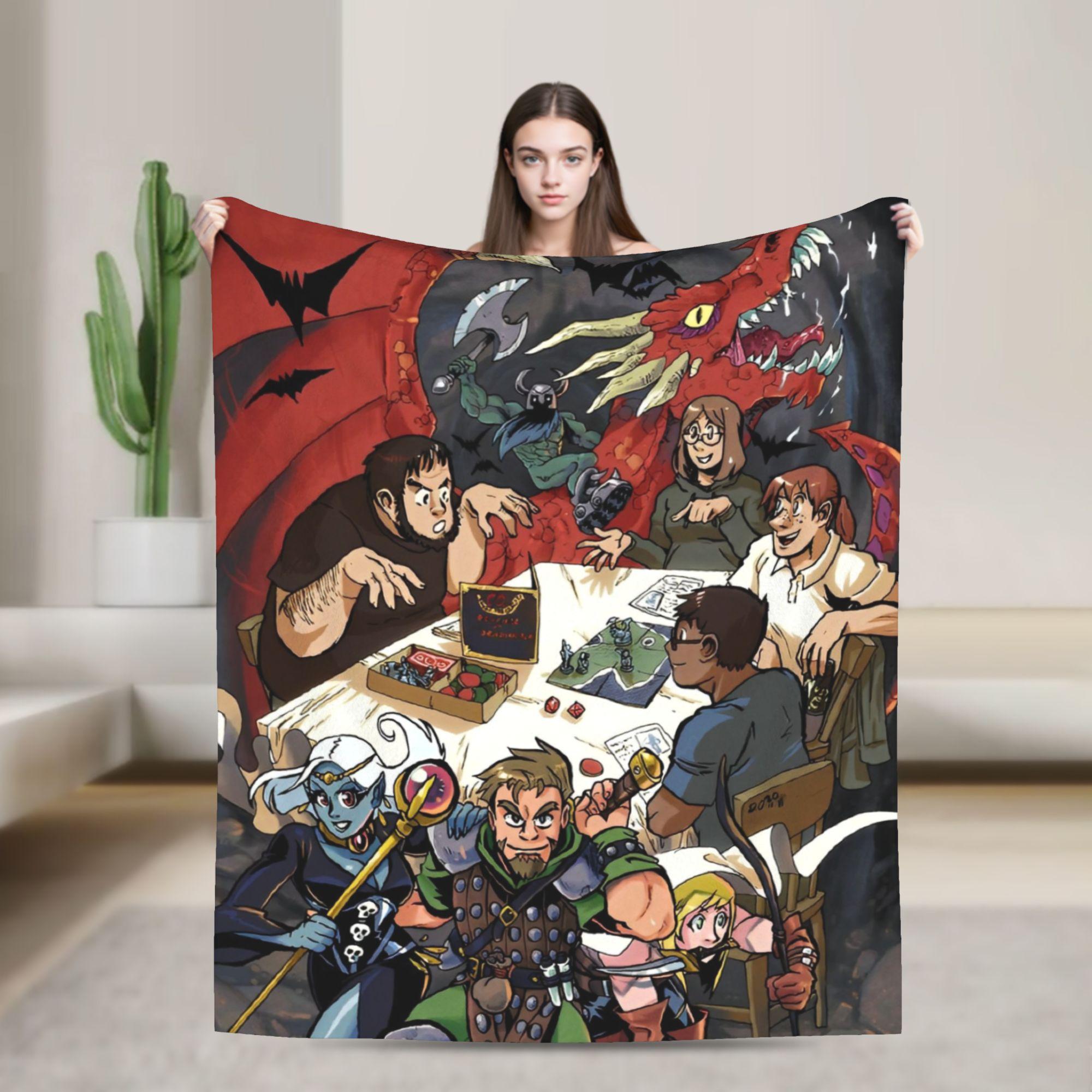 DND Blanket  Plush Awesome Soft Throw Blanket for Home All Season 75X95CM