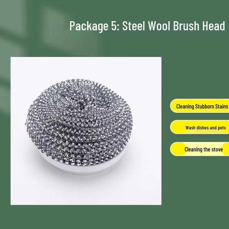 

Rechargeable Wireless Electric Cleaning Brush Set - Handheld Dishwashing & Pot Scrubber for Kitchen & Bathroom