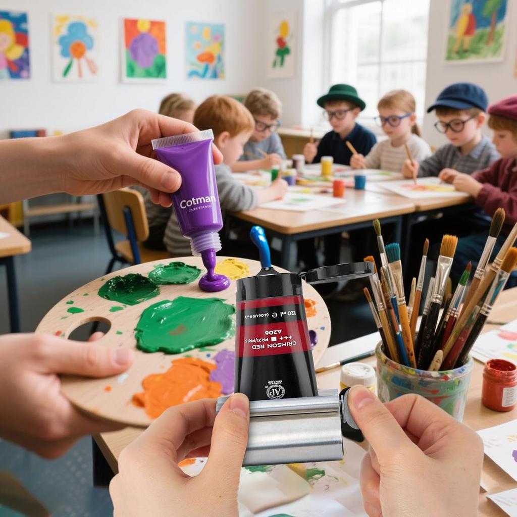 Toothpaste Tube Squeezer Dispenser, 2PCS Toothpaste Roller Squeezer Tool Metal Tooth Paste Holder for Bathroom, Silver