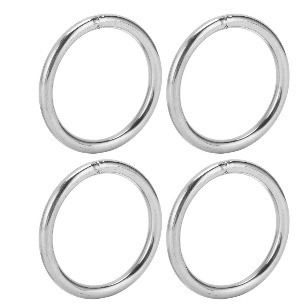 10pcs Multifunctional Welded Round Rings Solid Seamless Multi-Purpose O Rings For Dog Collars