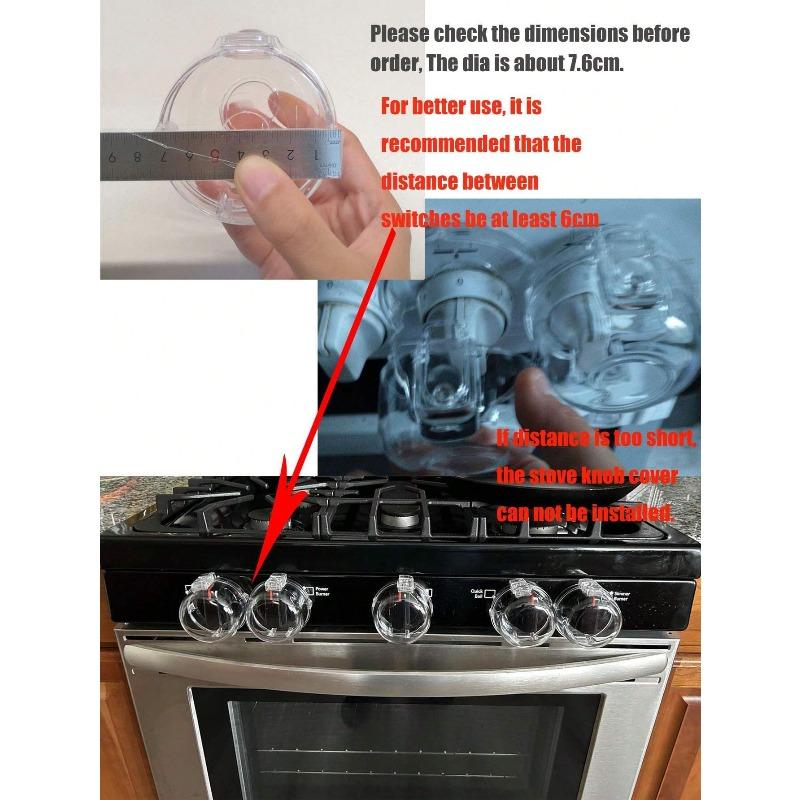 Sichtbare Hitzebeständige Kindersichere Herdknopf-Abdeckungen