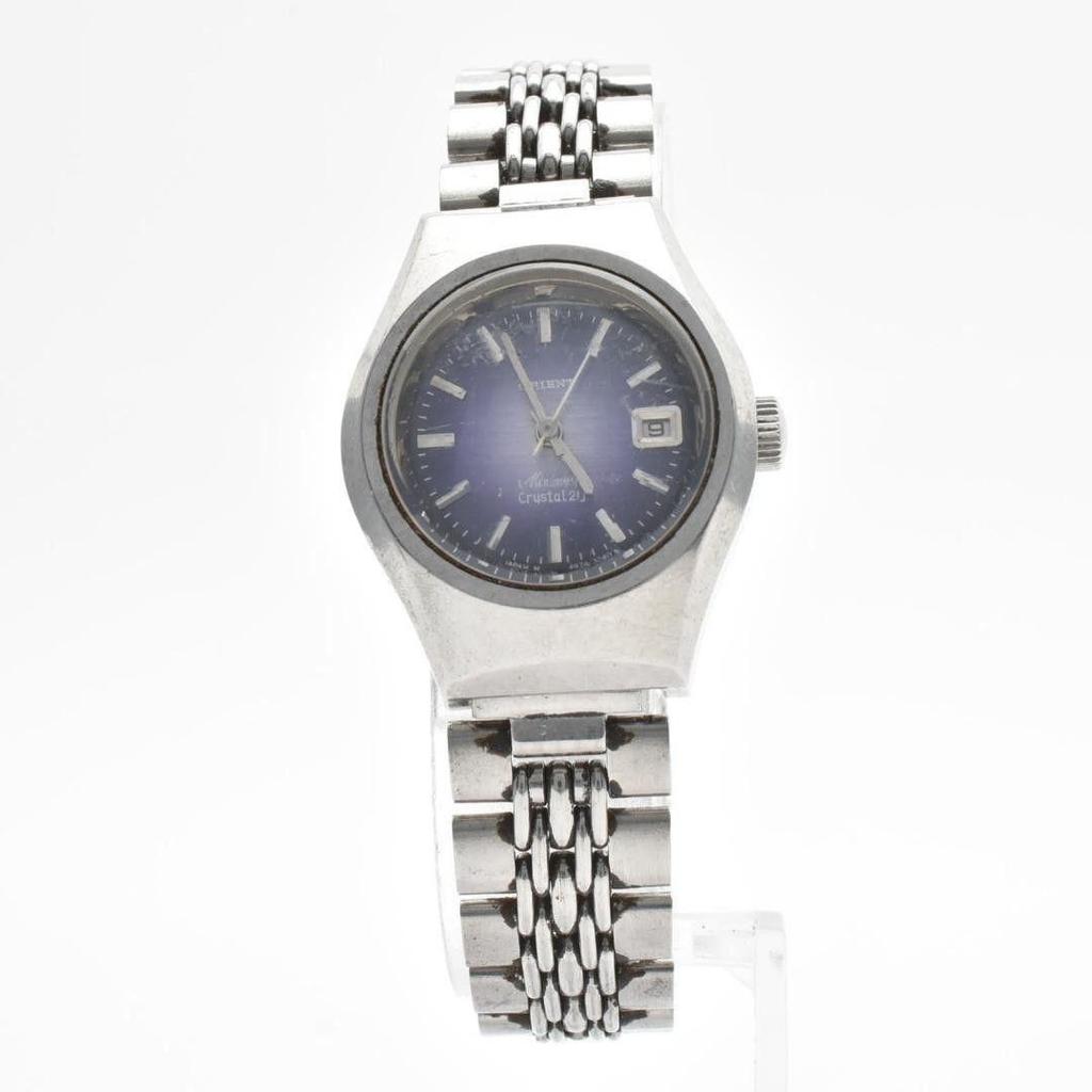 Used Working Item ORIENT Orient Ladies Watch Automatic Blue Dial
