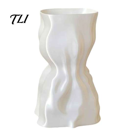 Glazen Plantenpot 3D Geprinte Bloemenvaas, Moderne Minimalistische Vaas voor Woonkamer Binnentuin Accenten Slaapkamer Huisdecoratie, Creatieve Bloemschikking