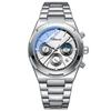 CHENXI Men's Multifunctional Watch with Calendar Moon Phase Chronograph Steel Strap Luminescence Waterproof Reloj Hombre