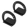 2 Pack Horse Tie  S   Steel Black Coated Horseshoe Ties Down for Horses Stall Stable Supplies