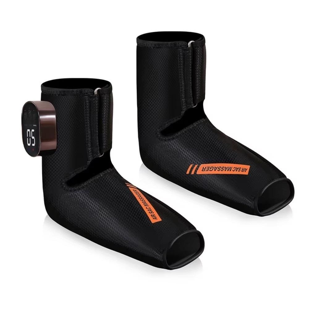 

1Pair Vibration Ankle Massager Heating Function Foot Protection Brace Foot Muscle Relaxation чёрный