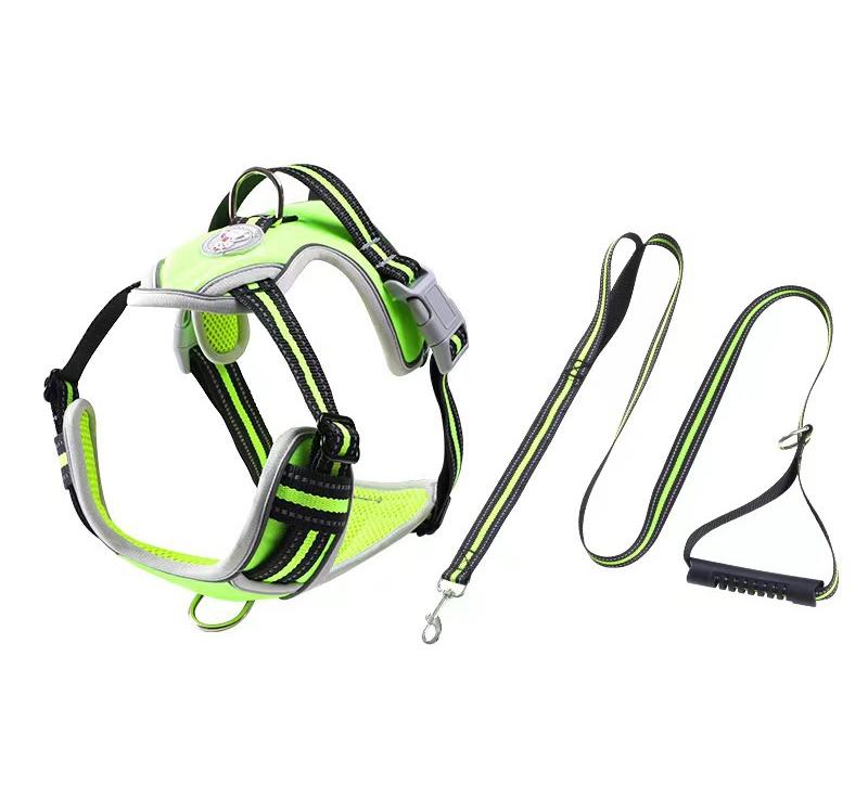 Reflective Dog Vest Strap OEM ODM Supplier Medium Large Pet Explosion-proof Chest Back Traction Rope Fashion Design