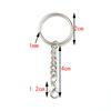 20-100Pcs 20-25mm Metal Screw Pin Key Ring Key Chain Round Wire Open Circle DIY Jewelry Toy Pendant Making Accessories
