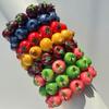 3D Fruit Resin Fruit Bracelet Elastic Rope Cartoon Bracelet Y2K Fruit Beaded Bracelet  Summer