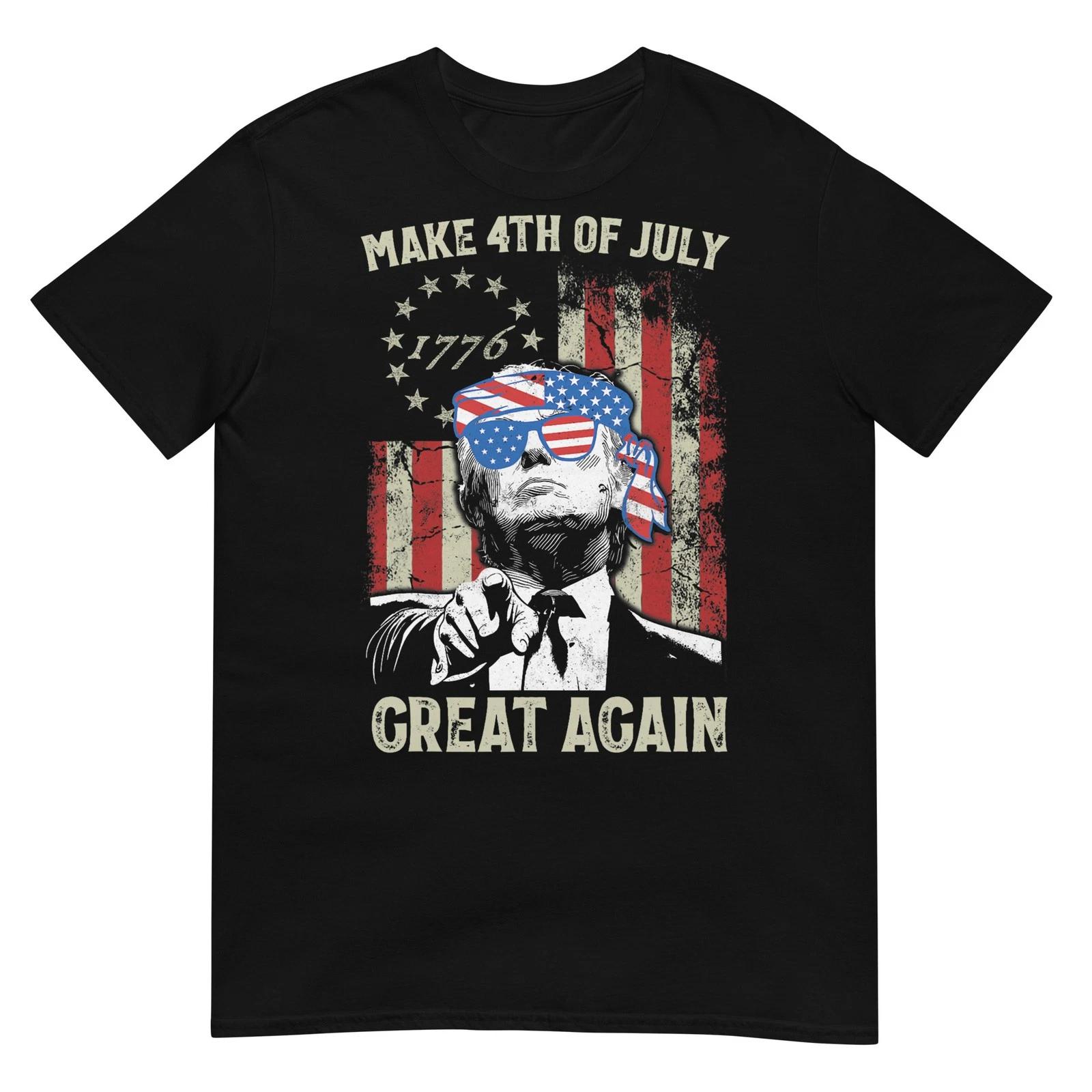 Сделай 4 июля снова великим Трамп Мужская Женская Футболка XL
