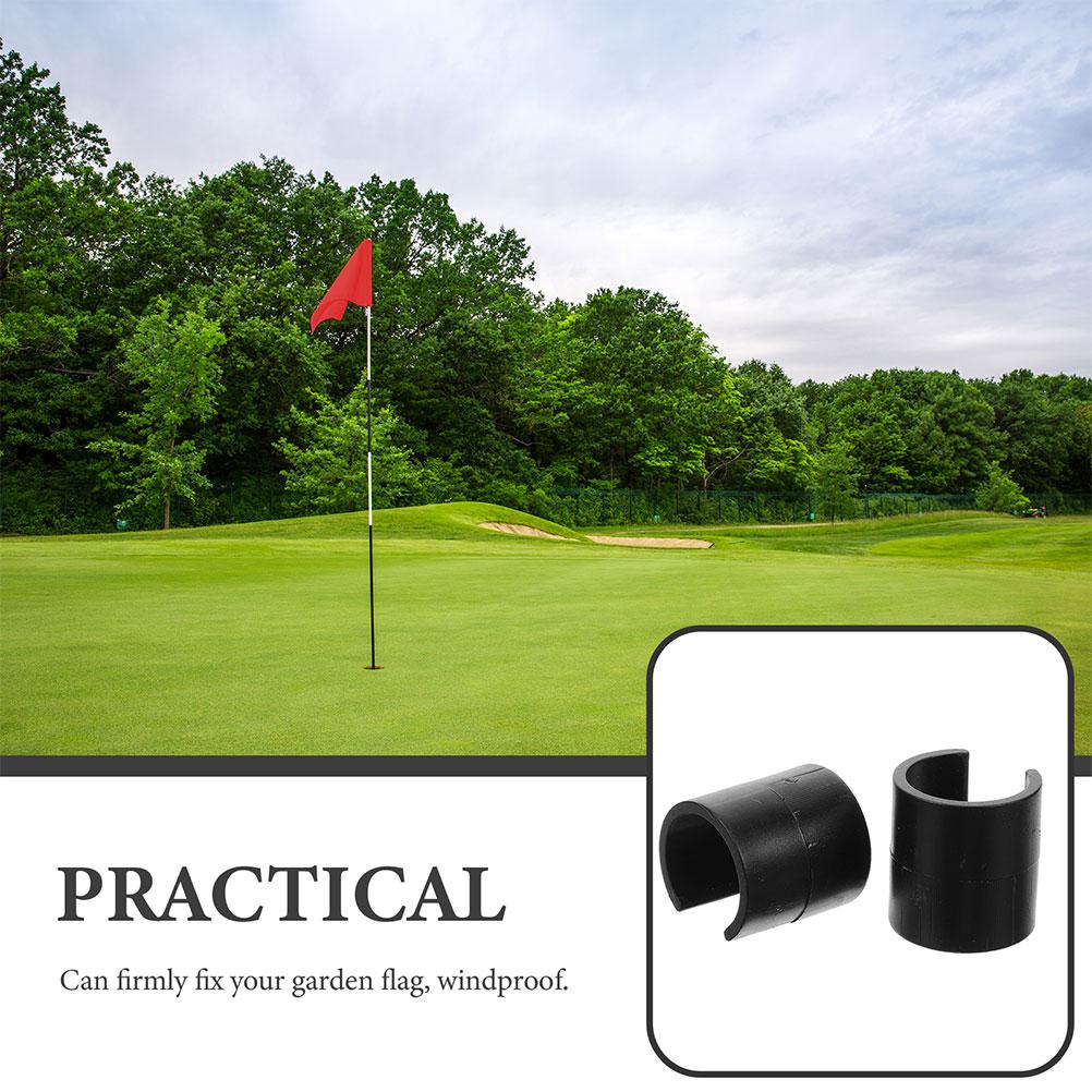 12 Pcs Garten Flagge Clip Banner Schellen Pole Stopper Befestigung Clips Abs Anti-wind Kleine