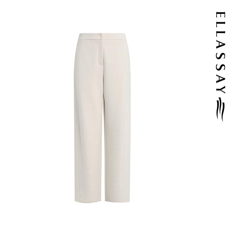 ELLASSAY Women's High-Waisted Straight-Leg Trousers