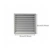 Low-Profile Aluminum Vent Cover | Wall Ventilation Grille, Louvered Vent, for