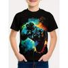 Casual Game Style Kids T-Shirt, Boys' Top, Baby Summer Short Sleeve Comfortable Clothing