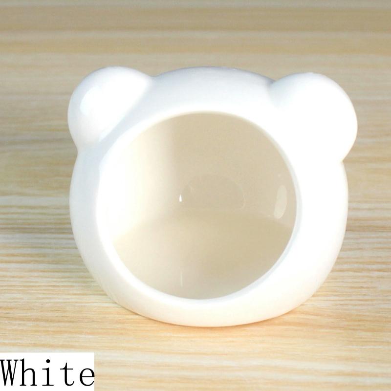 

New 2/1PC Summer Cooling Hamster Ceramic House Sleeping Bag Small Animal Nest Guinea Pig Breathable Rooms Hamster Accessories 1PC білий