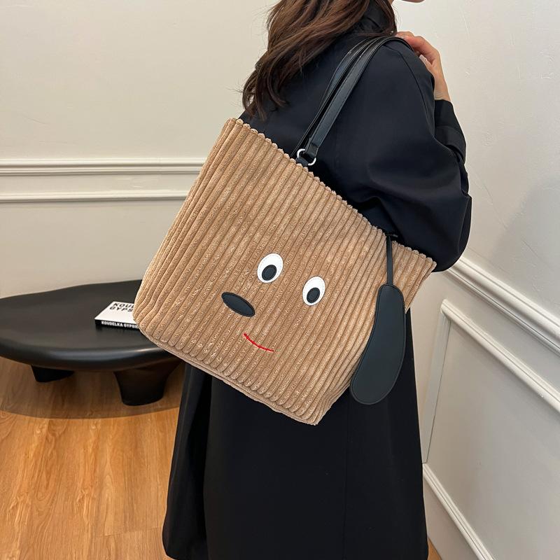 Fashion plush tote bag women's autumn and winter 2025 new fashion college style backpack large capacity backpack