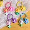 Bonbonfarbe Blume Schlüsselanhänger Anhänger Süß Vielseitig Kopfhörerhülle Hängende Dekoration Rucksack Dekoration Zubehör Geschenke
