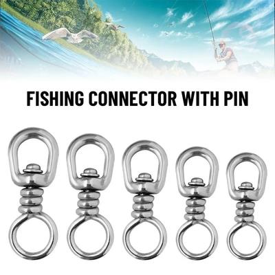 Pino Conector de Pesca de Alta Resistência Aço Inoxidável 304 Conector de Linha para Isca Pesca Marítima