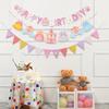 Geburtstagswimpelkette: Kreative Dekoration für die Einjährigen-Party für Jungen & Mädchen