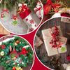 12 Pack Round Clear Acrylic Christmas Ornaments - Green Gnome Decorations For Hanging On Tree And Party Favors 2d