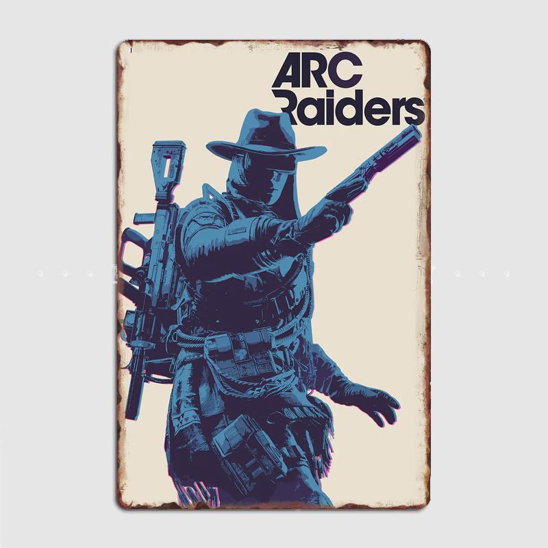 

Arc Raiders Game Poster Vintage Sign Garage Custom Bedroom Room Wall Decor Home Decorative Posters Metal Poster Indoor Decor 20x30cm（7.8x11.8inch）